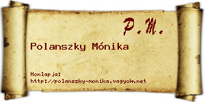 Polanszky Mónika névjegykártya